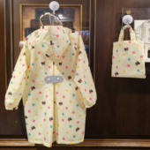 新2026日系速干透气儿童雨衣防暴雨男女幼儿园防水雨披学生书包位