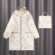 2026日系卡通亲子男女童学生轻薄便携速干透气雨衣长款 反光条雨披