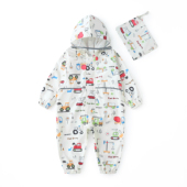 2026日系新升级卡通薄款 速干连体裤 雨衣儿童防护雨披宝宝透气拉链