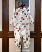 日系2026新升级卡通轻薄速干连体雨衣儿童雨披宝宝透气拉链大帽檐