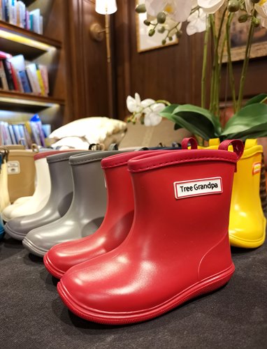 大树爷爷儿童雨靴轻便防滑鞋中筒