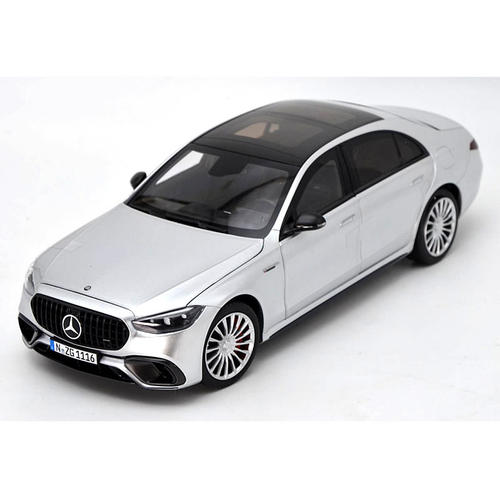 NZG 1:18 BENZ 银色奔驰 AMG S63合金全开静态汽车模型