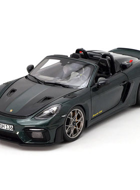 NOREV 1:18 2023款绿色保时捷718 spyder RS敞篷跑车合金汽车模型