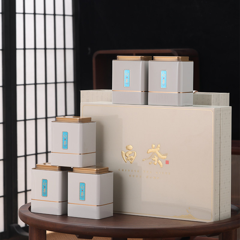 绿茶安吉白茶黄金芽茶叶包装盒图片
