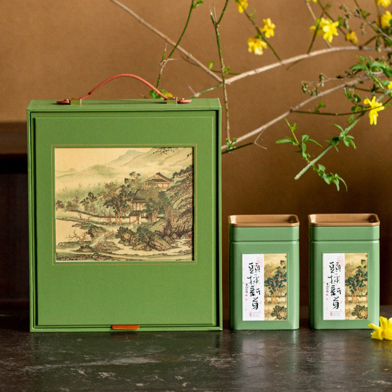 茶叶包装盒空礼盒通用龙井碧螺春毛尖黄金芽绿茶茶叶空礼盒定制