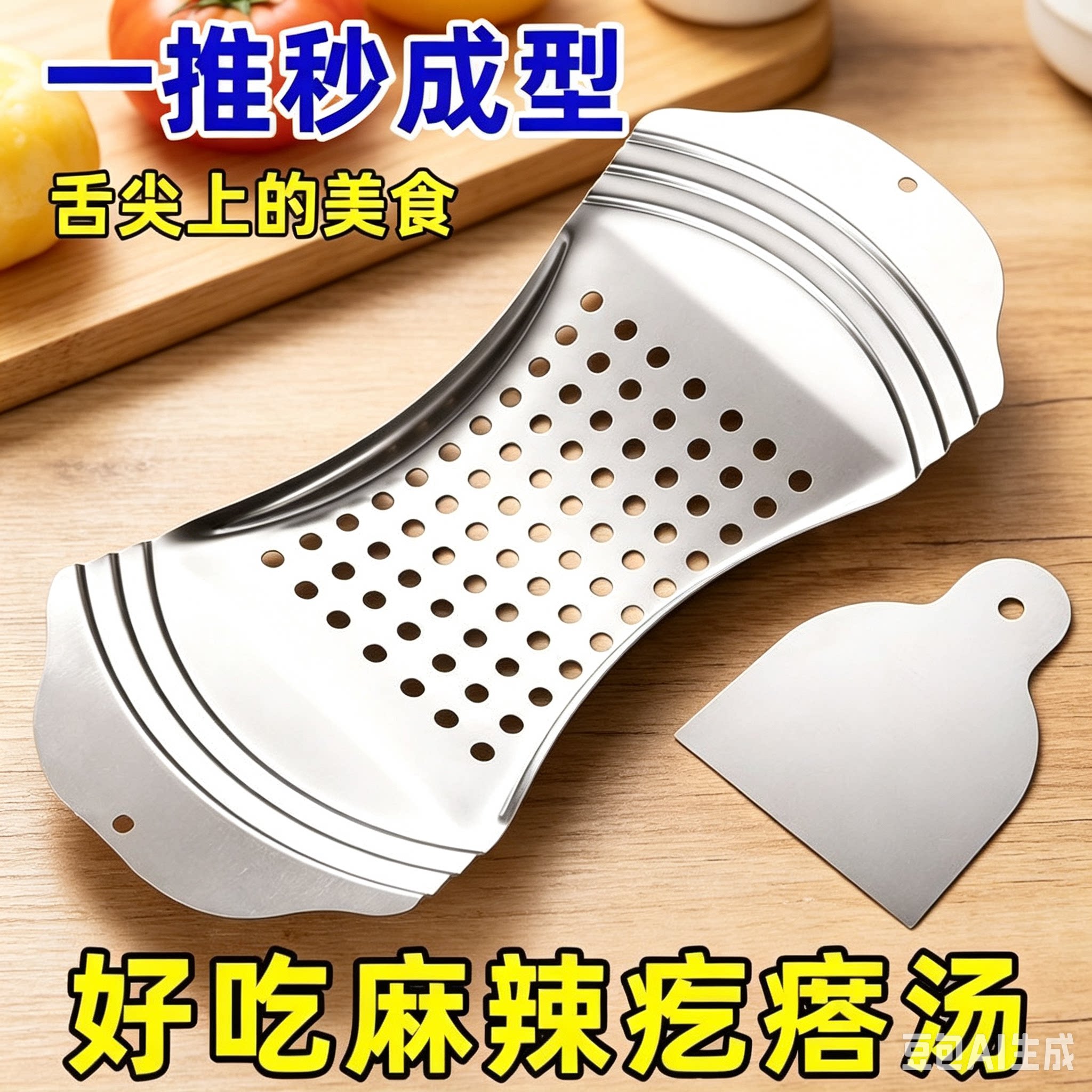 疙瘩汤专用漏勺不锈钢面食抿尖床抿格斗凉虾漏工具抿圪斗抿面神器