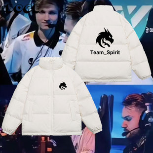 Team_Spirit绿龙csgo比赛dota2战队羽绒服外套