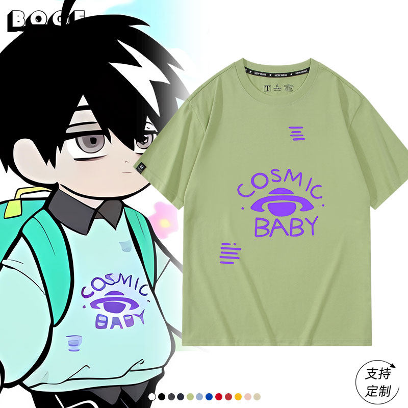 休闲宽松纯棉情侣短袖