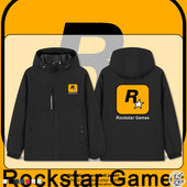 Rockstar Games游戏r星同人玩家外套男女加绒秋冬冲锋衣夹克衣服