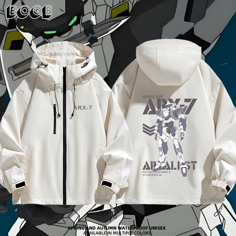 全金属狂潮IV ARX-7 强弩 ARBALEST周边连帽冲锋衣男女夹克外套潮