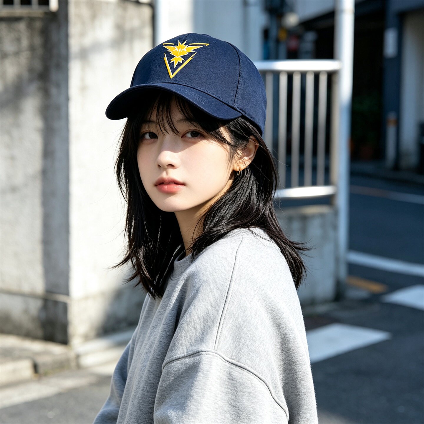 宝可梦周边闪电鸟标志周边鸭舌帽网眼透气男女户外遮阳学生棒球帽