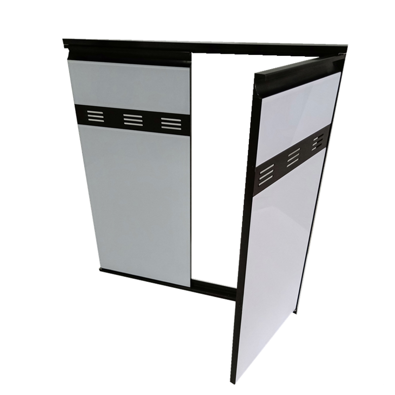 定做带框橱柜门板彩晶艺术玻璃隐边框款柜门厨房灶台门安装烤漆板