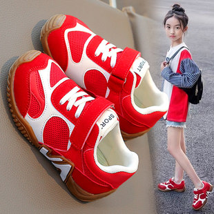 本命年童鞋女童2026新款春季儿童运动鞋红色新年女孩爆款阿甘板鞋