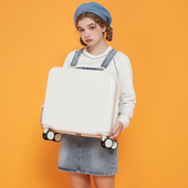 行李箱小型轻便18寸小号女登机箱飞机短途出差旅行箱密码 拉杆皮箱