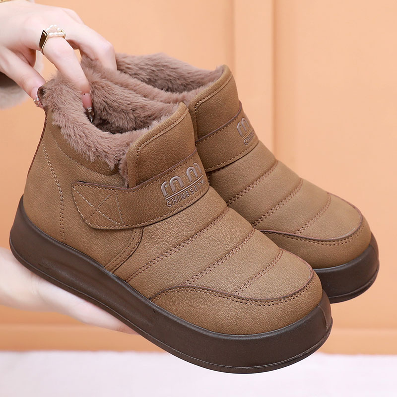 厚底雪地靴女款冬季加绒保暖棉靴