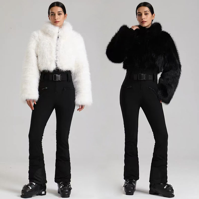 全新Gsou Snow连体滑雪服套装女款双板防水保暖3L修身滑雪衣裤