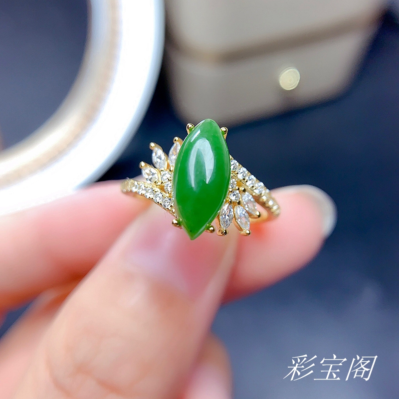 纯银时尚豪华风活口戒指空托