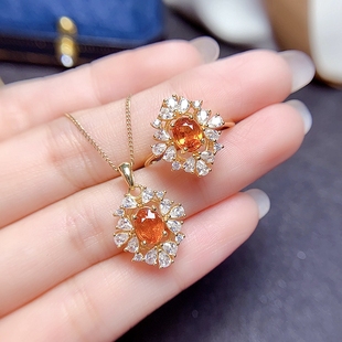 s925银饰品戒指吊坠空托椭圆5 轻奢女纯银日韩空托代镶嵌 7mm时尚