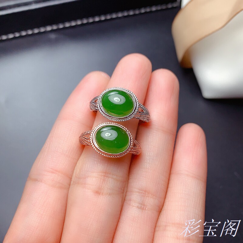 镂空质感大气椭圆形戒指托