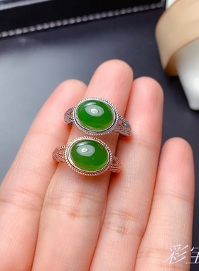 镂空质感大气椭圆形戒指托