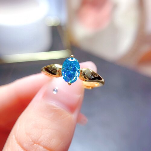 925纯银鸡腿戒指托简约款椭圆形