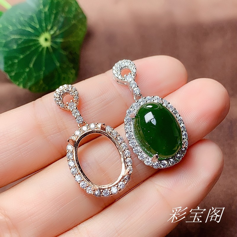 s925银饰吊坠空托项坠托椭圆11*1312*1613*18mm豪华大气吊坠托女,饰品/流行首饰/时尚饰品新,项坠/吊坠,淘宝优惠券,粉丝福利购,淘宝优惠卷