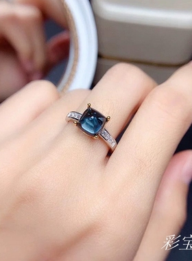 78*8mm潮气日韩风双色银饰戒指