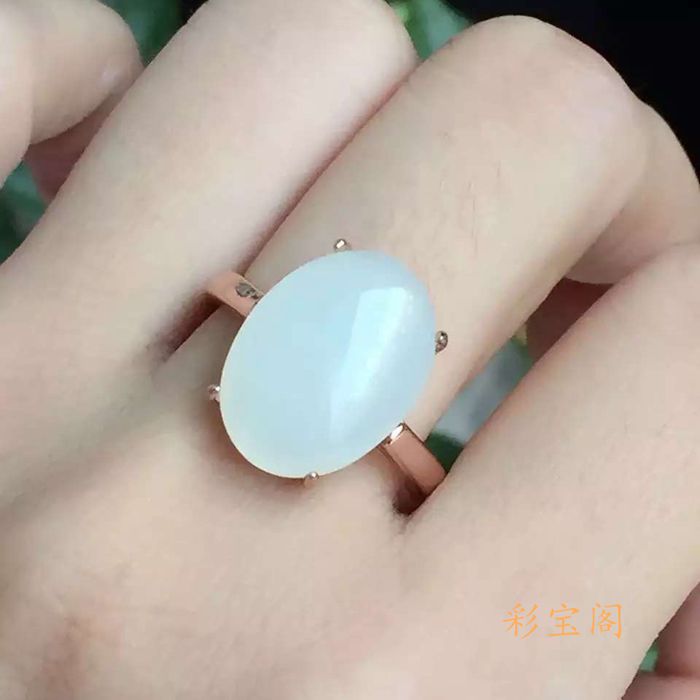 s925银简约四爪戒指空托 椭圆13x17 13x18 14x17 15x19 16x21