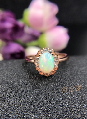 925银戒指空托时尚新款女戒椭圆