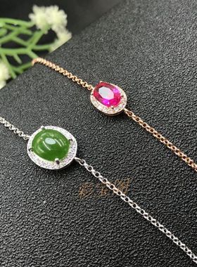 925银手链空托经典时