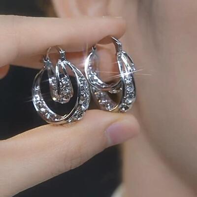 轻奢高级感耳环防过敏大气款