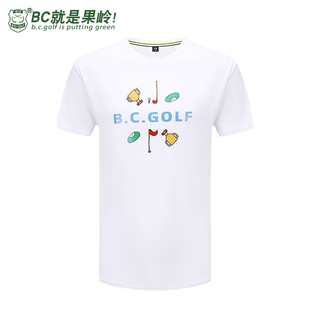 新款 上衣休闲运动T恤男式 素男款 T恤短袖 多元 服装 BCGOLF高尔夫服装