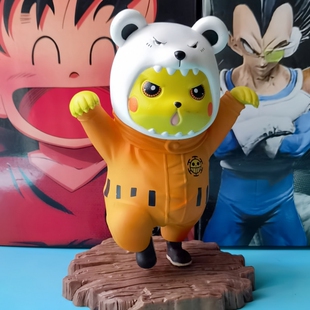 海贼王手办盲盒索隆路飞皮卡丘COS贝波熊公仔模型摆件生日礼物