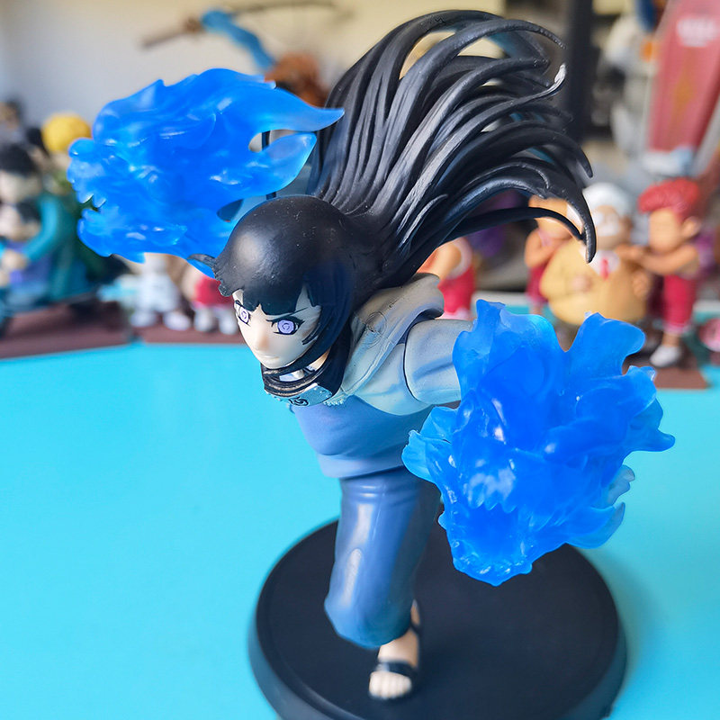 动漫包邮现货 火影日向雏田 八卦掌双狮拳 盒装pvc手办公仔模型