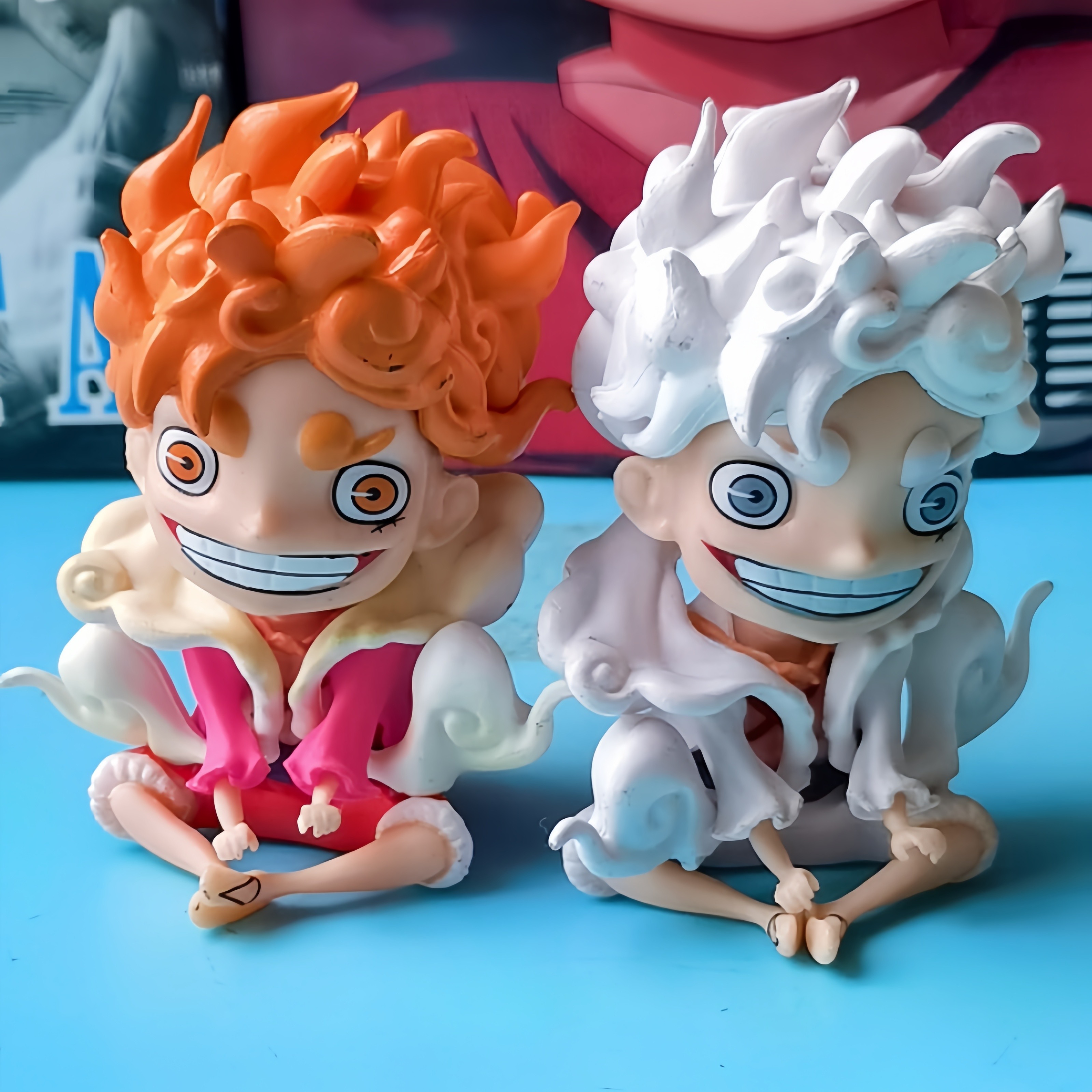 路飞五坐姿系列手办模型现货动漫