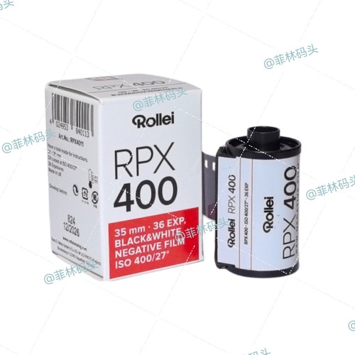 德国Rollei 禄来135黑白胶卷 RPX400 黑白胶卷2026年1月 现货