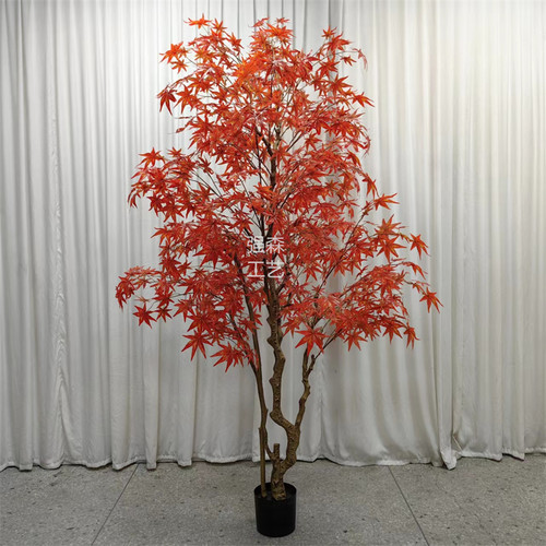 仿真红枫树仿真绿植室内装饰假树