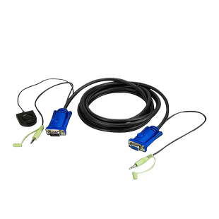 ATEN 宏正 2L-5202B/2L-5203B/2L-5205B 端口切换VGA连接线 长度1.8M/3米/5米