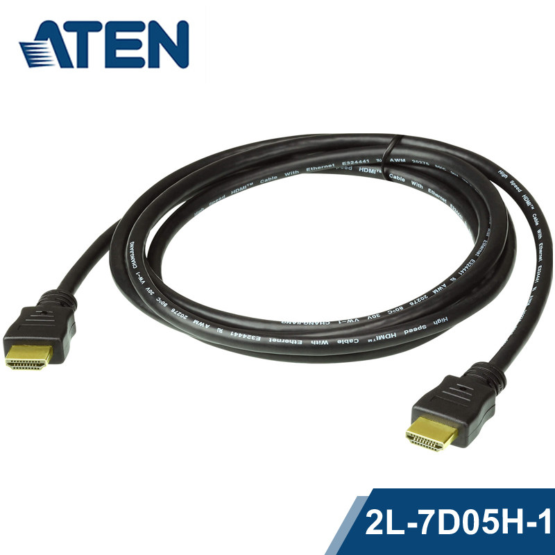 ATEN宏正 2L-7D05H-1AZ 5米HDMI连接线 HDMI19M-HD19M gold 2.0版