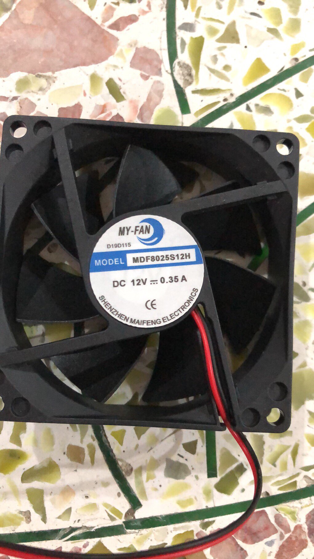 MY- FAN MDF8025S12H DC12V 0.35A 散热风扇8厘米烘干机干衣机配