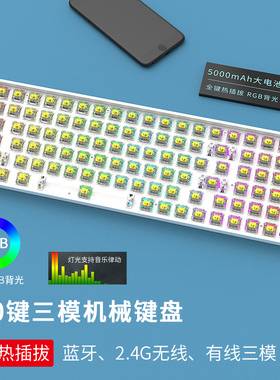 黑吉蛇DK100RGB键盘机械套件TTC金粉快银凯华BOX白红茶佳达隆黄轴