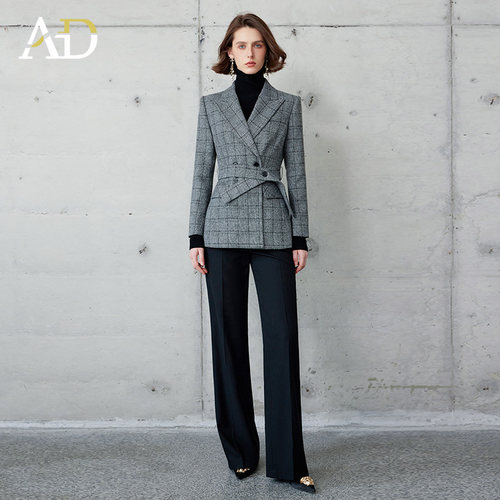AD高端奢华套装英伦风西装外套