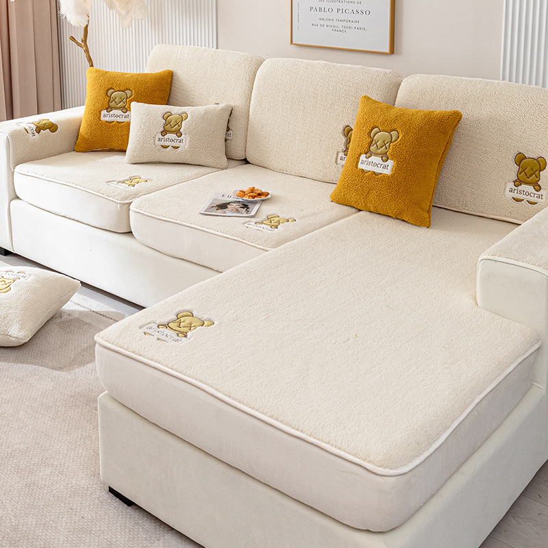 2023新款毛绒沙发套罩笠全包万能套