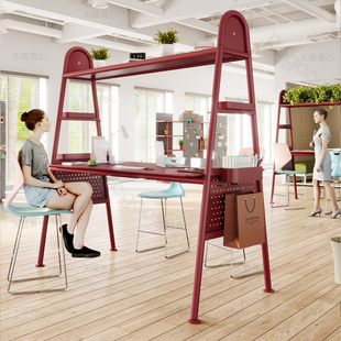 勇心商用办公室休息区高脚桌吧台桌子休闲桌商务高吧桌长条桌