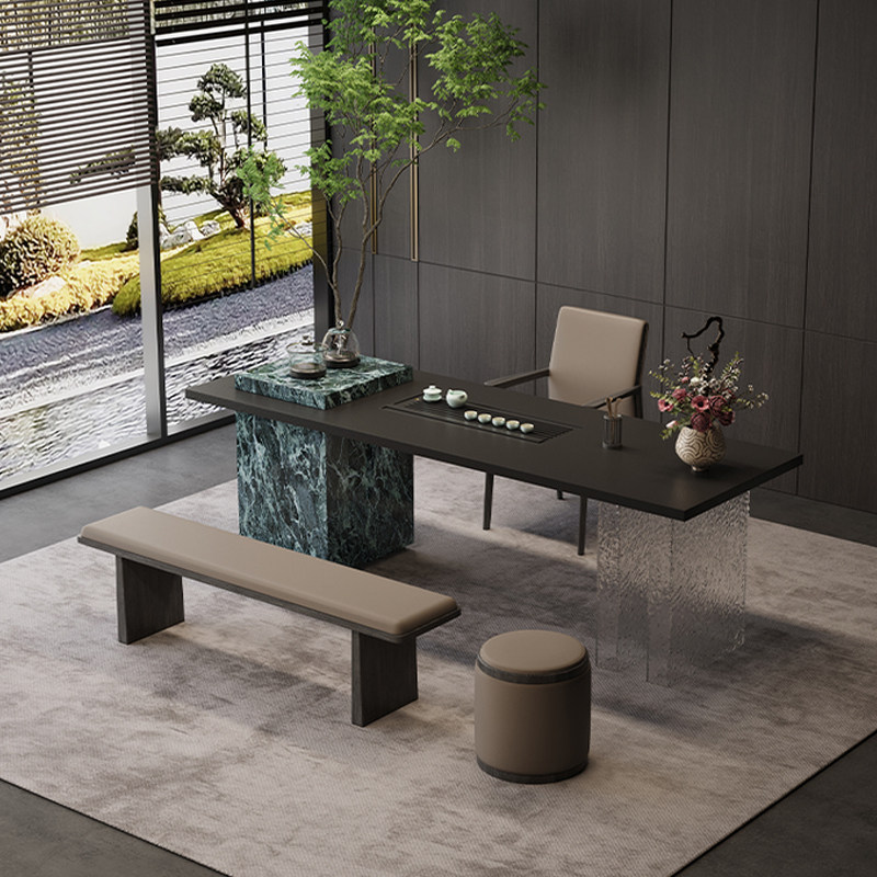 勇心茶桌椅组合现代简约轻奢功夫茶台会客接待桌椅一体式茶台茶几,商业/办公家具,茶台/茶桌,淘宝优惠券,粉丝福利购,淘宝优惠卷