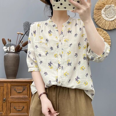 薄款短袖直筒型磨毛纯棉100%双层