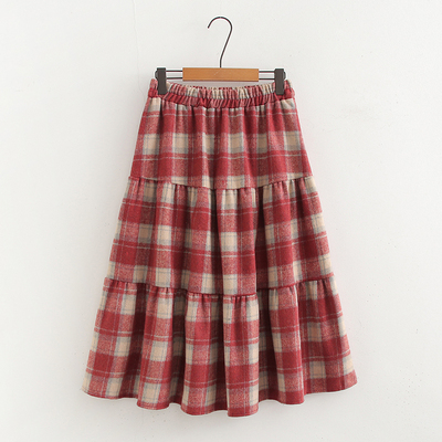 中长裙甜美高腰显瘦a字裙蛋糕裙