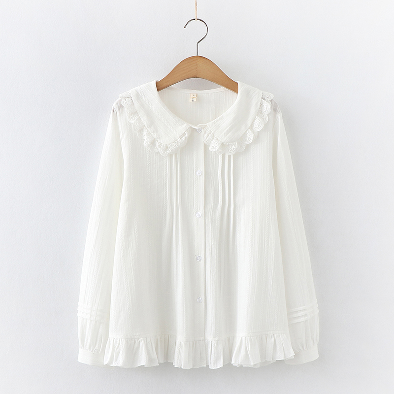 春装新款日系学院风内搭长袖衬衫