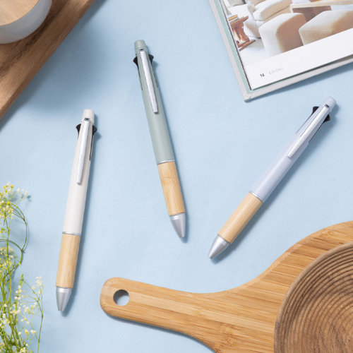 Mitsubishi/三菱复合笔5合1竹制