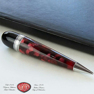 Q意大利奥罗拉AURORA 素描笔 OPTIMA欧普提玛 迷你黑红杆 1.18mm